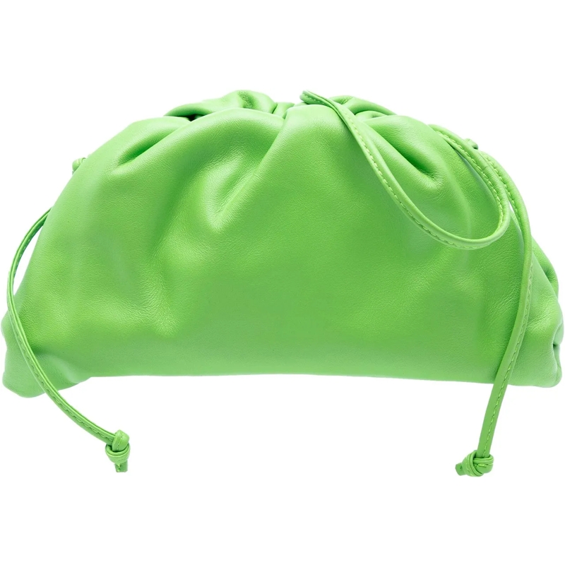 Bottega Veneta Sac à bandoulière Lambskin The Mini Pouch Crossbody grün