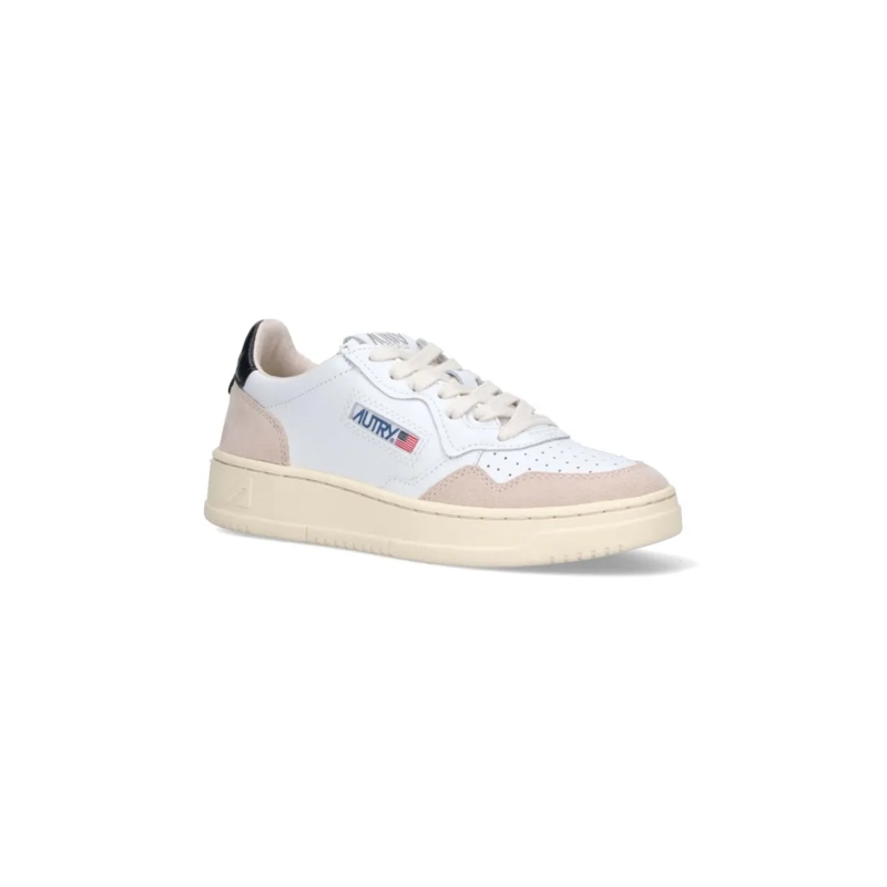 Autry International Lage-top sneaker "Medalist" Low-Top Sneakers In White Leather White