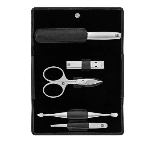 ZWILLING Beauty Druckknopf-Etui, Nappaleder, 5-tlg. Zubehörset
