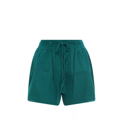 Ulla Johnson Green Cotton Shorts Green Pantaloncini casual