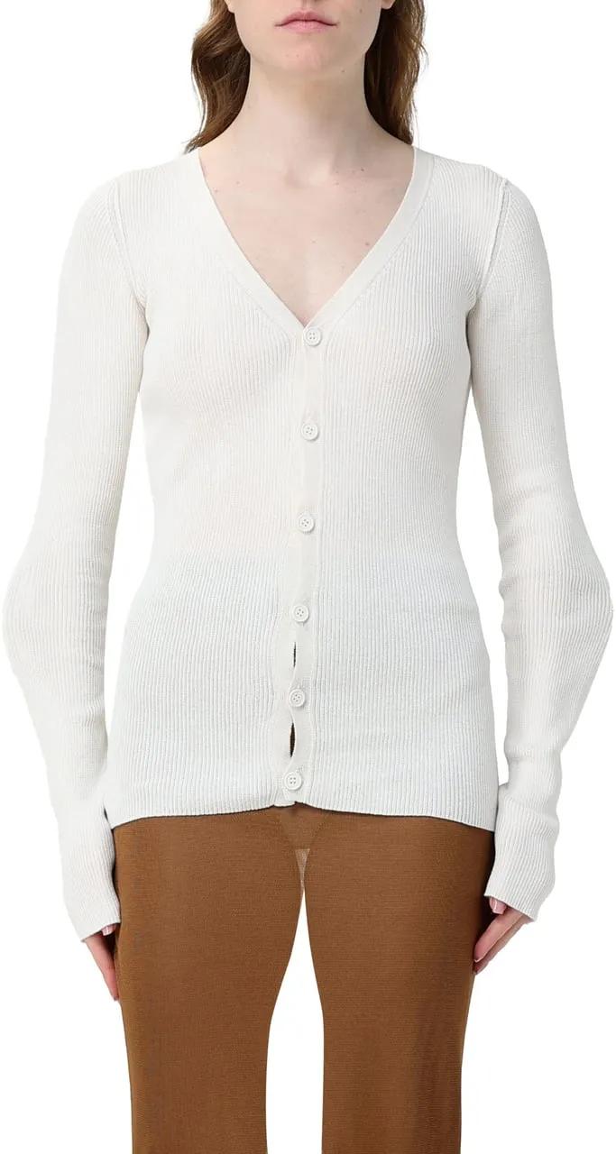 Thumbnail - MM6 Maison Margiela - MM6 Maison Margiela Sweaters White - Größe M - white