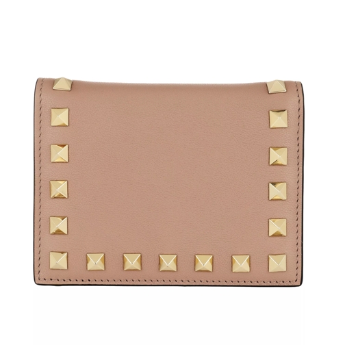 Valentino Garavani Small Continental Wallet Leather Poudre Flap Wallet