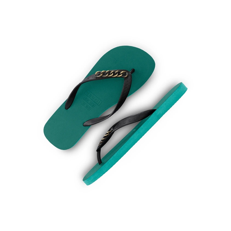 UZURII Flip Flops Zehentrenner Gold Small natur(Image 4)