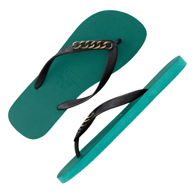 UZURII Flip Flops Zehentrenner Gold Small natur(Image 3)