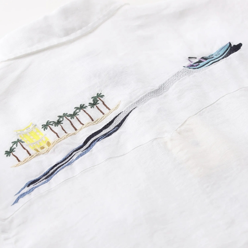 Jacob Cohen Hemd Hemd aus Leinen Resort Collection weiß(Image 4)