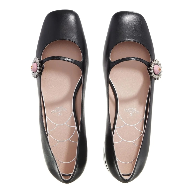 Valentino Garavani Ballerinas Daisy Ballet Flats Black(Image 6)