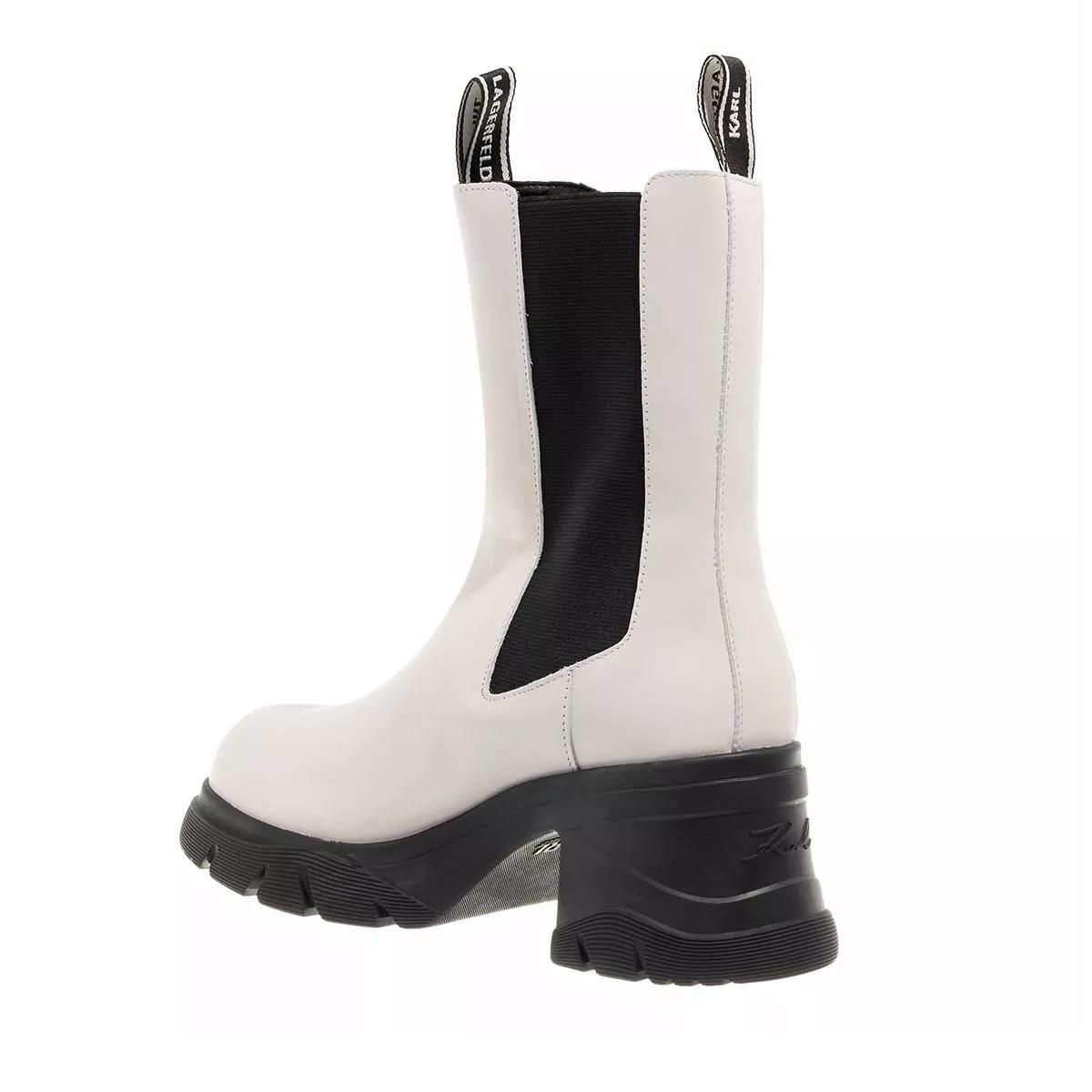 Karl Lagerfeld BRIDGER Midi Gore Boot White Lthr | Stiefelette