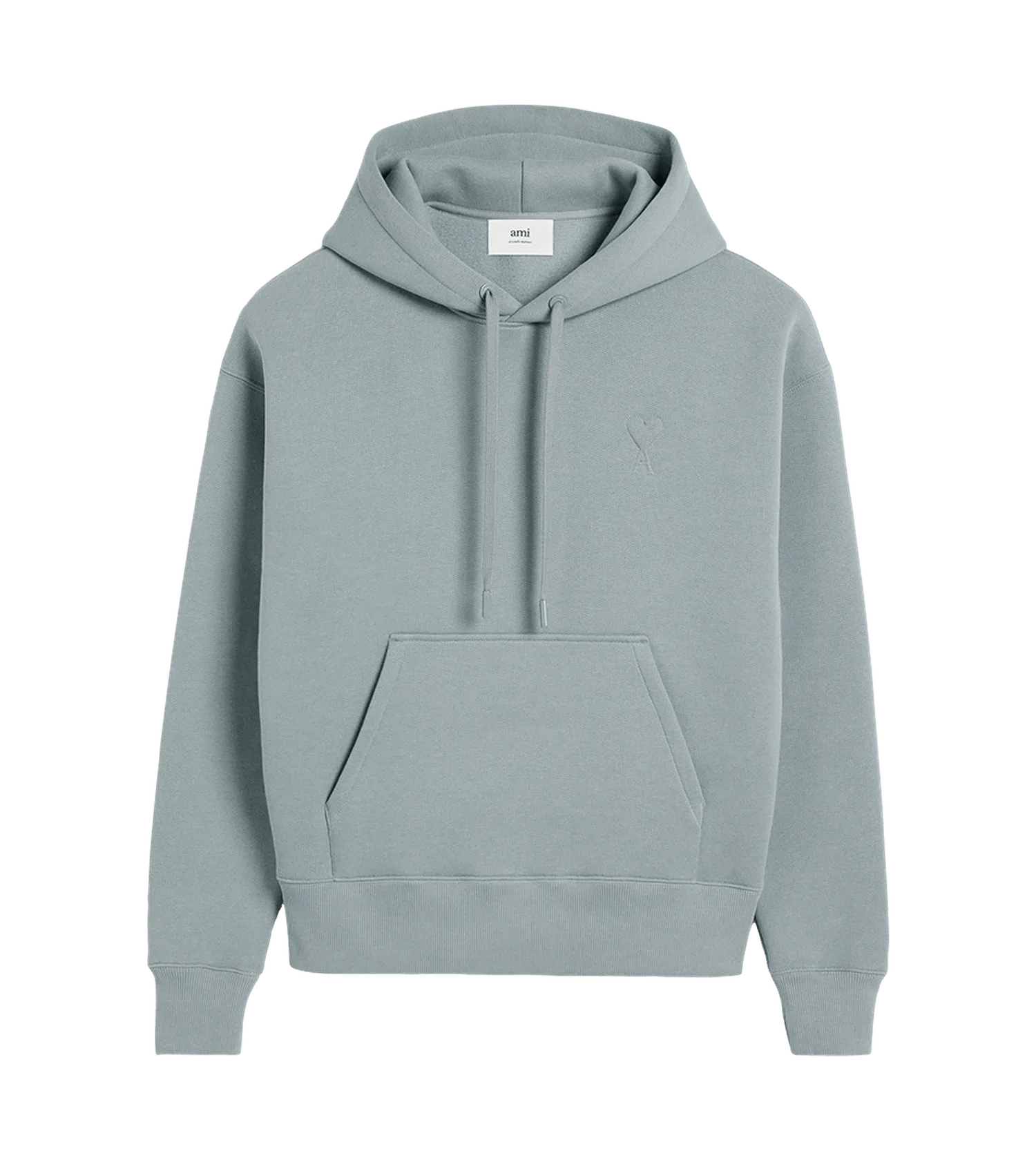 AMI Paris - Hoodie mit Logo - Größe XXL - grau