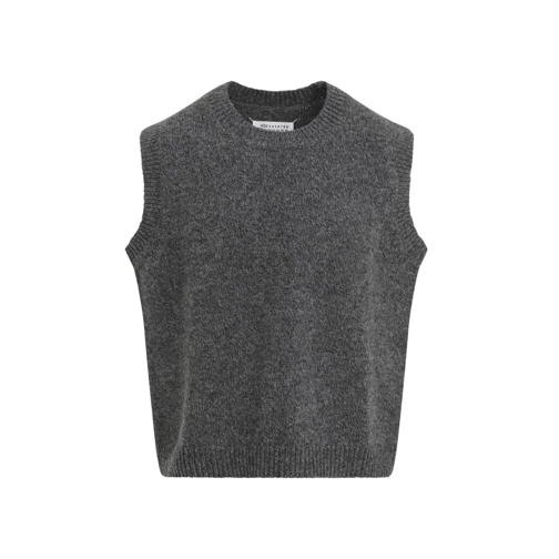 Maison Margiela Dark Grey Wool Vest Grey Pullover