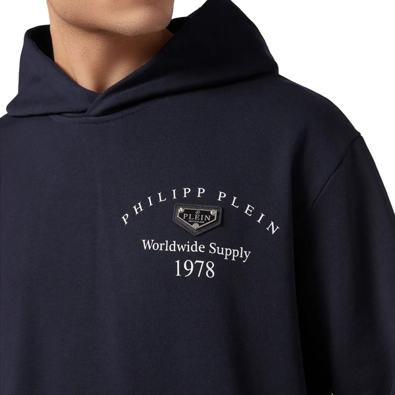 Philipp Plein Top Kapuzen-Sweatshirt dunkel-blau(Image 5)