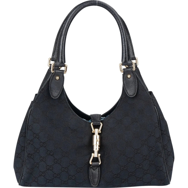 Gucci Schultertasche Gucci GG Monogram Jackie Handbag schwarz