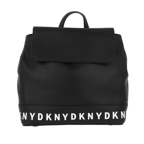 DKNY Juno Flap Backpack Black Rucksack