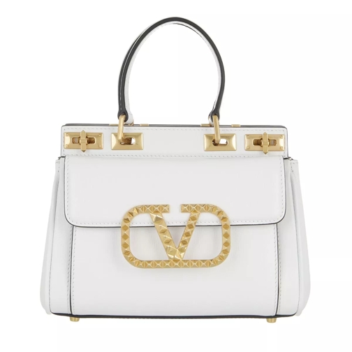 Valentino Garavani Mini Double Handle Bag White Rymlig shoppingväska