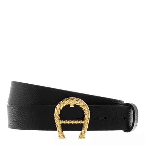 AIGNER Maia Black Leather Belt