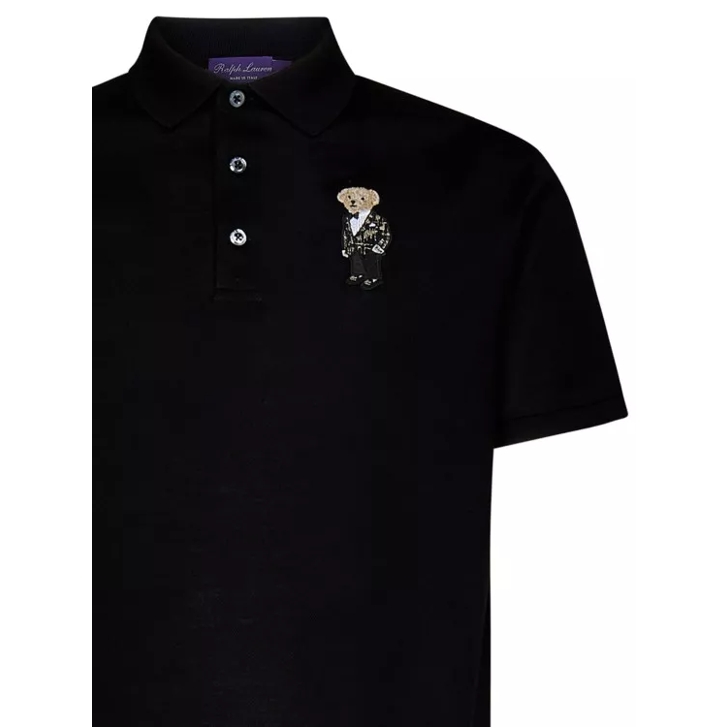 Ralph lauren deals black polo