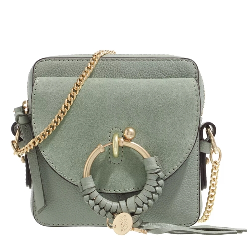 See By Chloé Joan Camera Bag Leather Steel Green Camera Bag