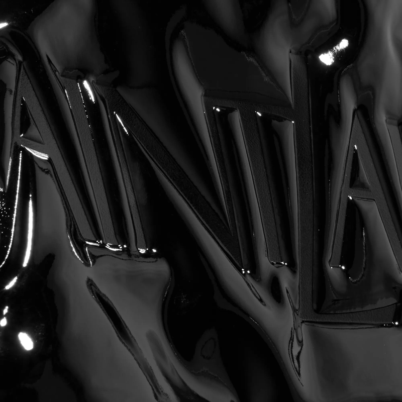 Saint Laurent Tote Maxi Tote In Patent Canvas Nero(Image 4)