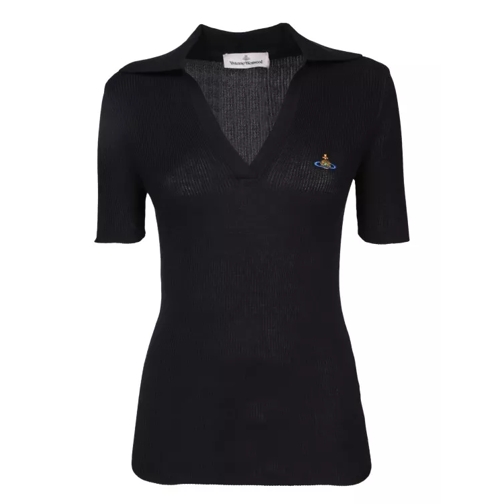 Vivienne Westwood Black Cotton Polo Shirt Black 