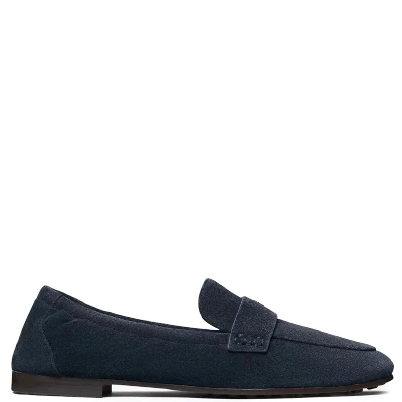 Tory Burch Balletschoenen Velvet Suede Ballet Loafers With Subtle Metallic E Black