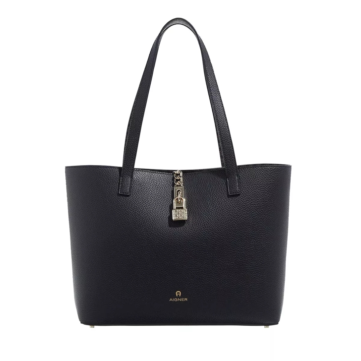 AIGNER Leonie Black Shopping Bag