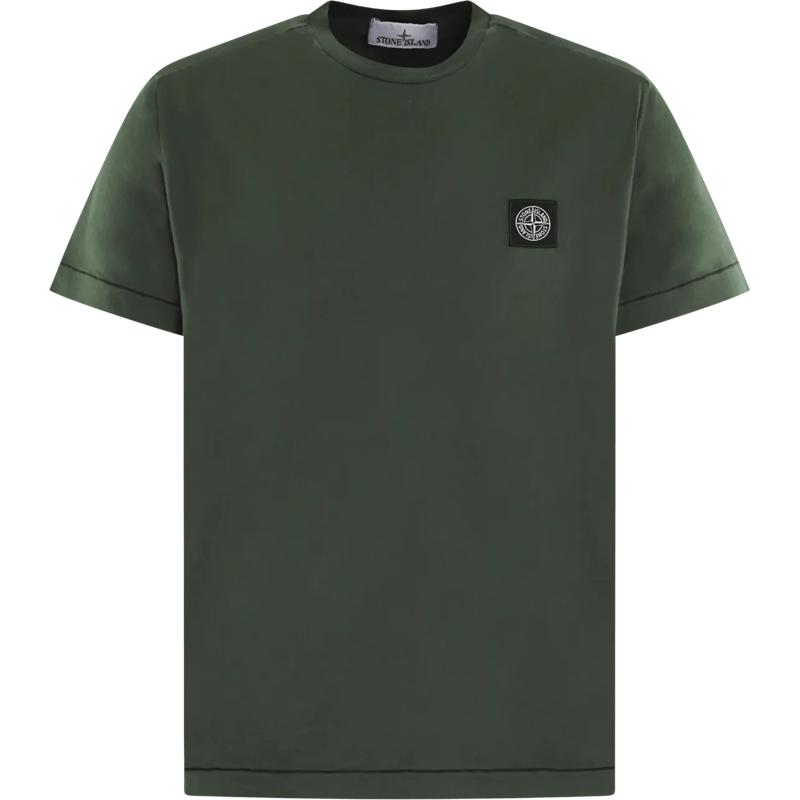 Stone Island T-Shirt Heren Compasslogo T-Shirt Groen grün