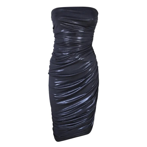 Norma Kamali Strapless Dress Blue 