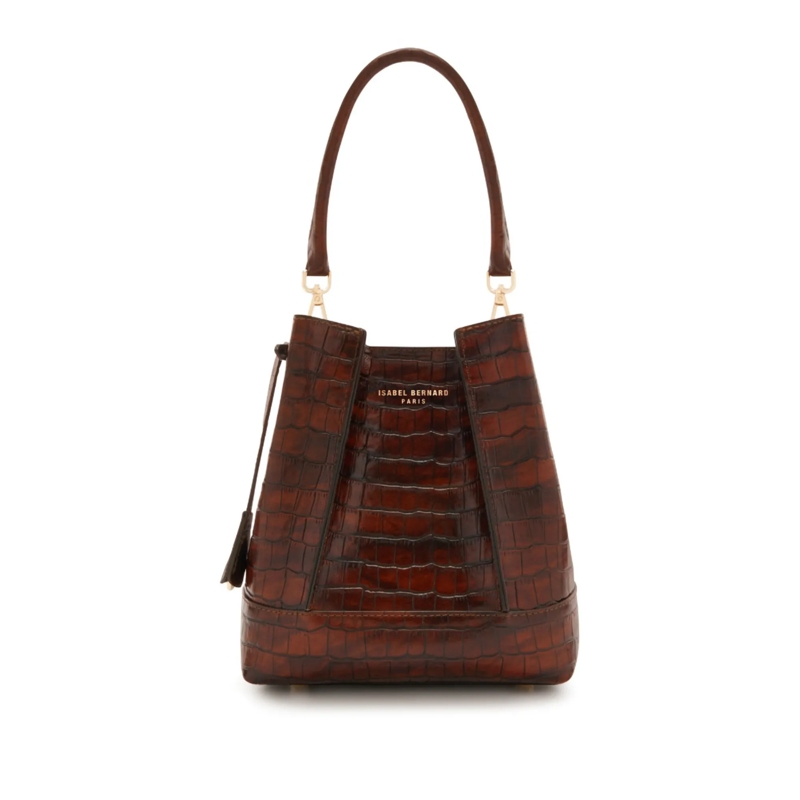 Isabel Bernard Sac reporter Femme Forte Minette Handtasche Braun
