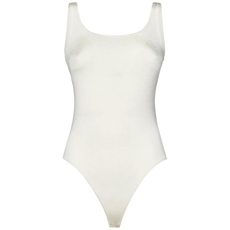 Wolford  Slim Fit Butter-Colored Knit Top White