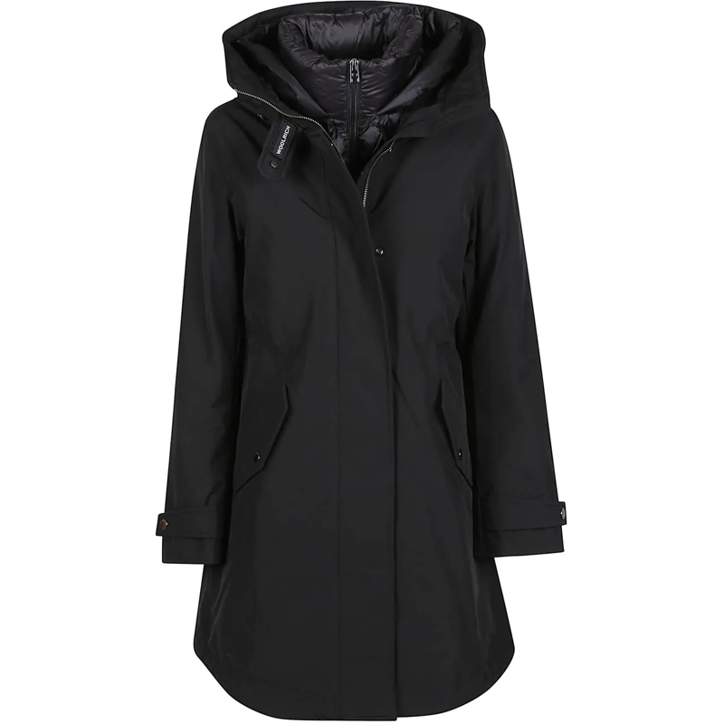 Woolrich Veste de transition Authetic 3 In 1 Parka Black schwarz