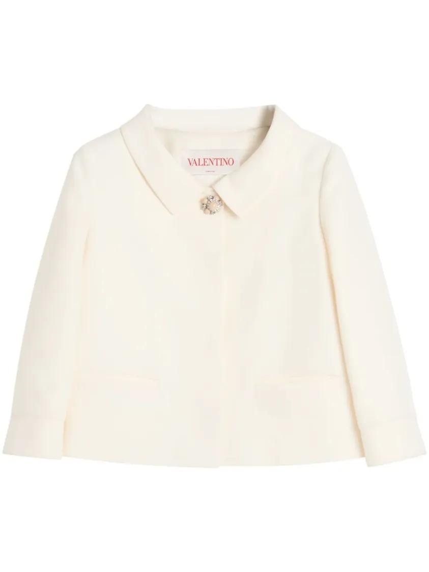 Thumbnail - Valentino Garavani - Crepe Couture Jacket - Größe 42 - beige