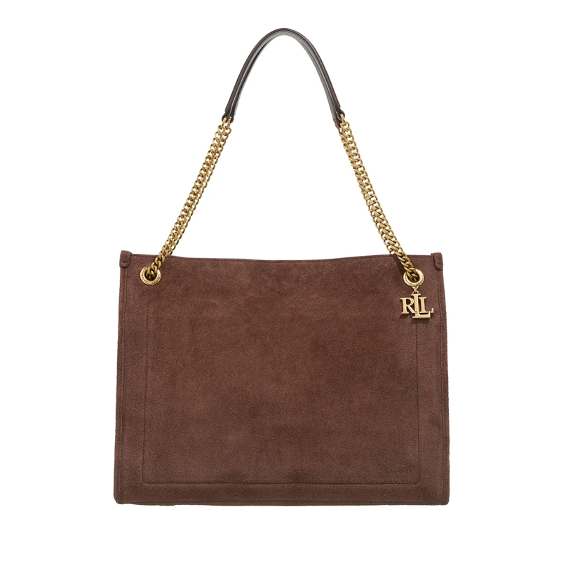Lauren Ralph Lauren Tote Brdly Shppr-Tote-Large Dark Hickory