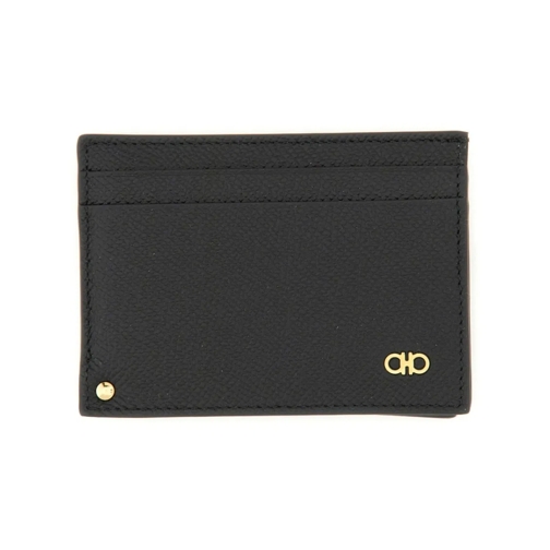 Salvatore Ferragamo Geldbörse Card Holder "Hooks" Black