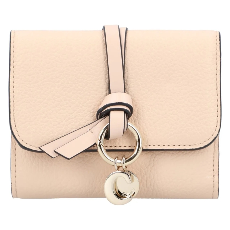 Chloé Geldbörse Tri-Fold Wallet Alphabet Beige Neutrals