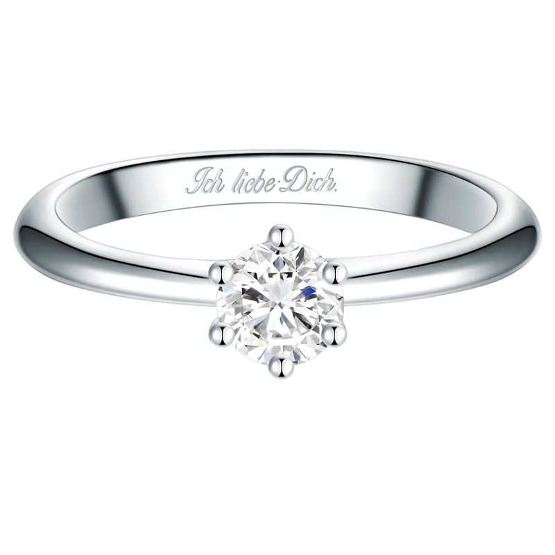 Trilani Ring Sterling Silber Ring Zirkonia silber