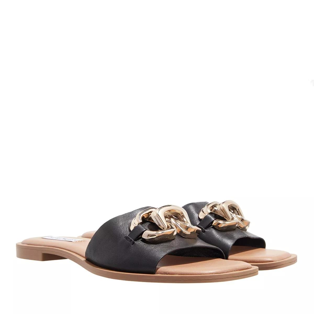 Steve Madden Gene Black Leather Slide