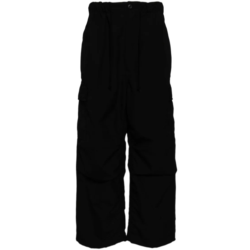 Comme des Garcons  Black Wool Blend Straight Leg Trousers Black