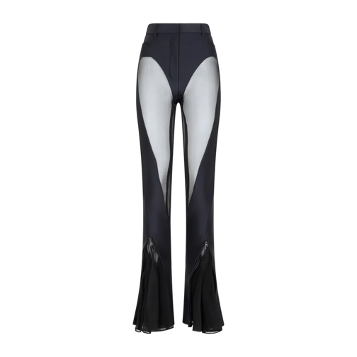 Mugler Leggings Black Flared Leggings Black