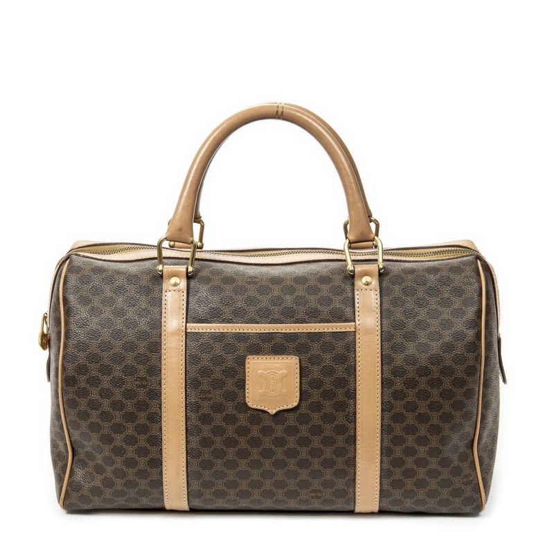 Celine Crossbody Bag Vintage Small Boston braun