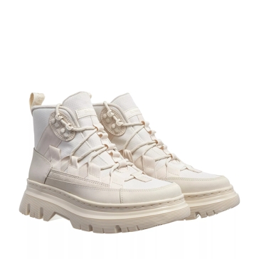  Dr. Martens Women's Lace Fashion Boot, White Softy T, 5