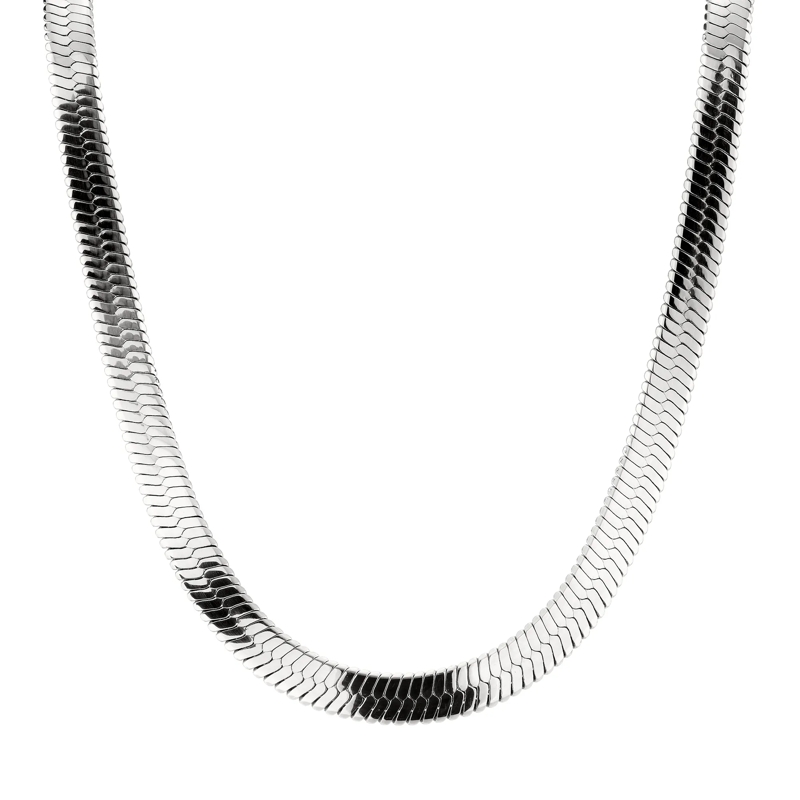 Liebeskind Berlin Mittellange Halskette Edelstahl Halskette silber