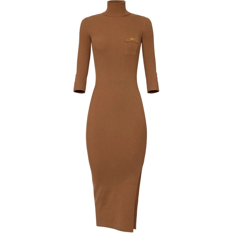 Elisabetta Franchi Robe midi Dresses Brown Sugar braun