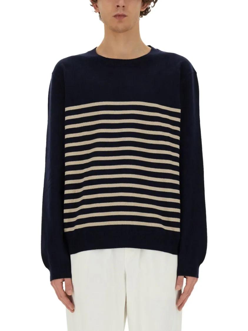 Thumbnail - A.P.C. - "Matthew" Sweater - Größe L - blau