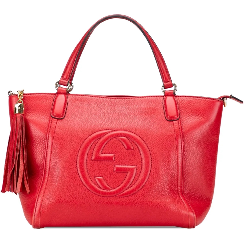 Gucci Sac à bandoulière Small Leather Soho Cellarius Satchel rot