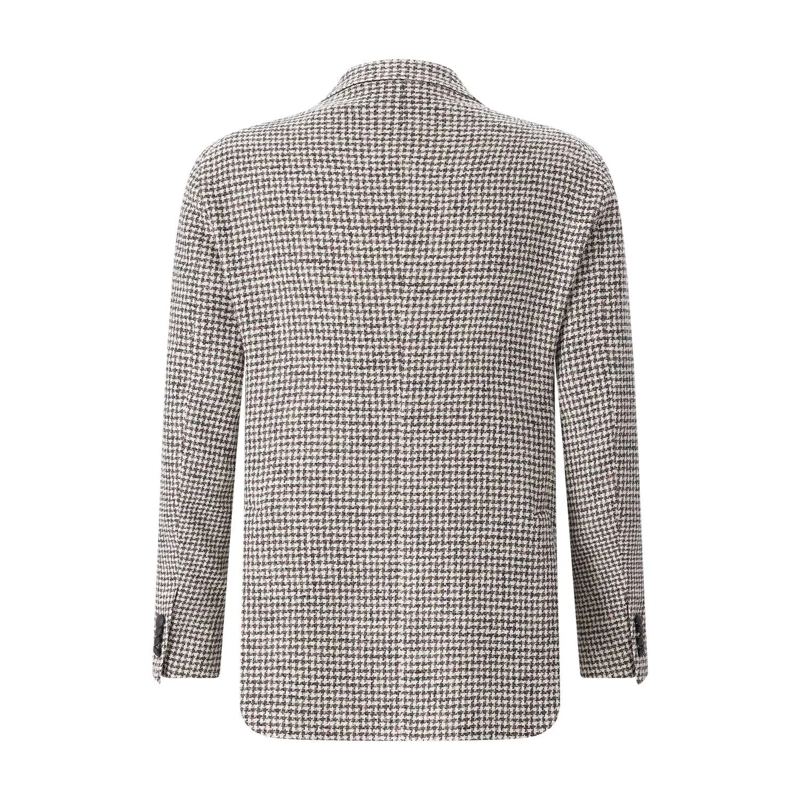 Tagliatore Veste de costume Sakko mit Hahnentrittmuster braun(Image 2)
