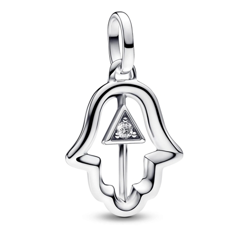 Pandora Hamsa Hand Medallion Charm Clear Hanger