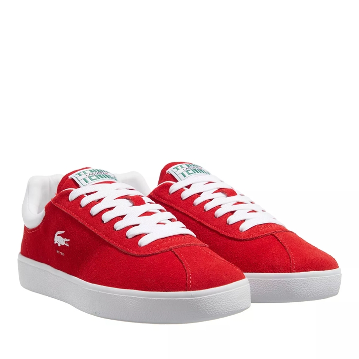 Lacoste on sale red sneakers