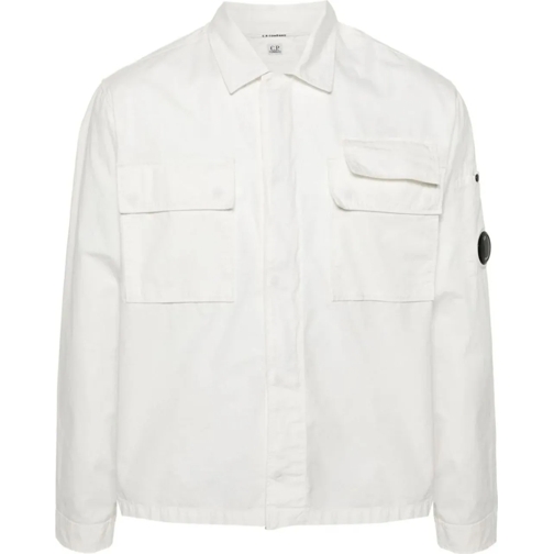 CP Company Legere Oberteile shirtjacket white weiß