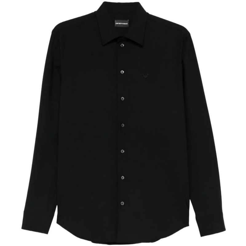 Emporio Armani Legeres Oberteil Shirts Black schwarz