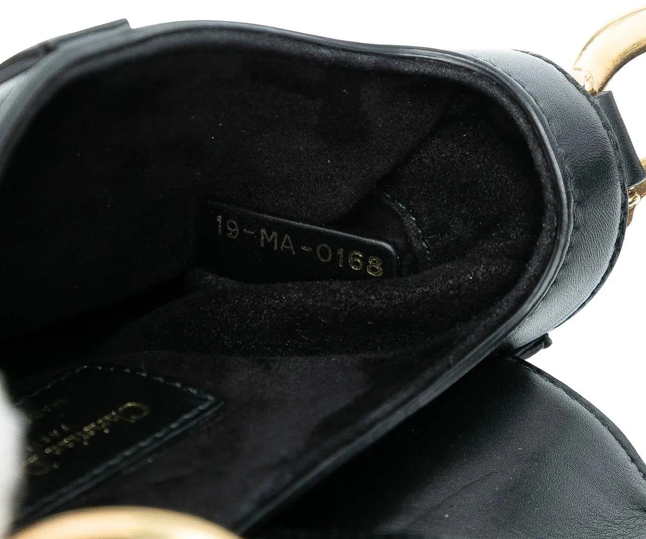 Thumbnail - Christian Dior Hobo Bags - Mini Smooth Calfskin Saddle Bag - Gr. unisize - in Schwarz - für Damen