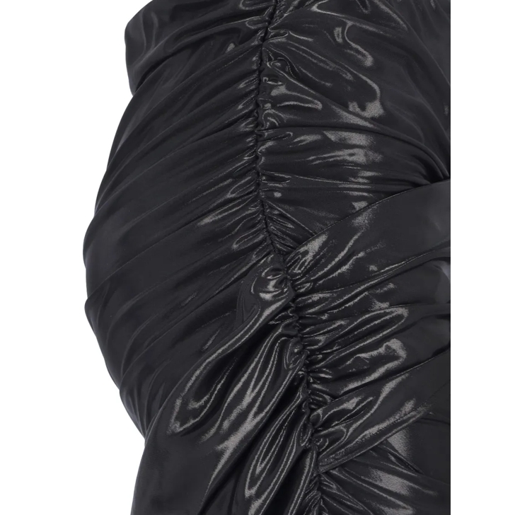 スカート Marine Serre Black Asymmetrical Midi Skirt Marine Serre Draped Midi Asymmetric Skirt | Black | FARFETCH TH